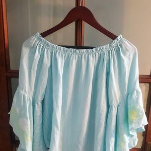 Off the shoulder, flare sleeve summer top by Miami